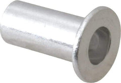 RivetKing - #10-32, 0.01 to 0.08" Grip, 1/4" Drill, Aluminum Standard Rivet Nut - Uncoated, Round Head - Strong Tooling