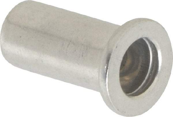 RivetKing - 1/4-20, 0.08 to 0.14" Grip, Aluminum Standard Rivet Nut - Uncoated, Drill Size Letter Q, Round Head - Strong Tooling