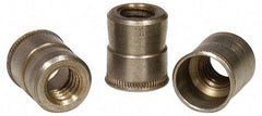 RivetKing - #6-32 UNC, Zinc-Plated, Steel Knurled Rivet Nut Inserts - 0.234" to 0.239" Grip, 7/32" Drill Size - Strong Tooling