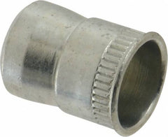 RivetKing - 1/4-20 UNC, Zinc-Plated, Steel Knurled Rivet Nut Inserts - 0.391" to 0.396" Grip, 3/8" Drill Size - Strong Tooling