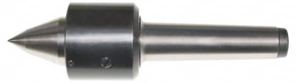 Interstate - MT2 Taper Shank Shank, 1.417" Head Diam, 594 Lb Capacity, Live Center - 6,400 Max RPM, 0.866" Point Diam, 1.33" Point Len, 594 Lb Max Workpc, Long Point - Strong Tooling