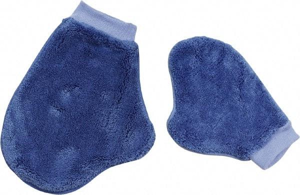 PRO-SOURCE - 9-1/2" Long Microfiber Cleaning & Dusting Mitt - Blue, for Dusting - Strong Tooling