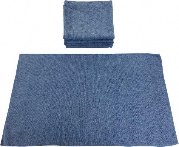 PRO-SOURCE - Reusable Microfiber Wipes - Packet, 16" x 24" Sheet Size, Blue - Strong Tooling