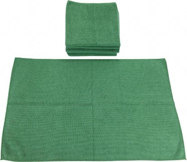 PRO-SOURCE - Reusable Microfiber Wipes - Packet, 16" x 24" Sheet Size, Green - Strong Tooling