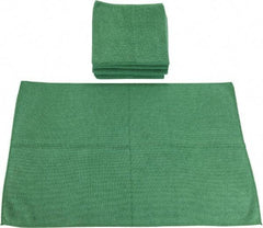 PRO-SOURCE - Reusable Microfiber Wipes - Packet, 16" x 24" Sheet Size, Green - Strong Tooling