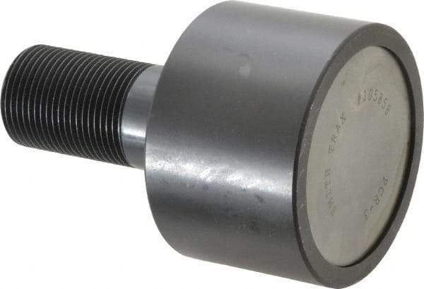 Accurate Bushing - 3" Roller Diam x 2" Width, 1-1/4" Stud Diam x 2-1/2" Length, Plain Load Roller - Steel, 1-3/4" Thread Length, 1-1/4-12 Thread, 14,300 Lb Dynamic Cap, 16,000 Lb Static Cap - Strong Tooling