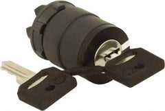 Schneider Electric - 22mm Mount Hole, 2 Position, Key Operated, Selector Switch Only - Black, Maintained (MA), Nonilluminated, Shock, Vibration and Water Resistant - Strong Tooling