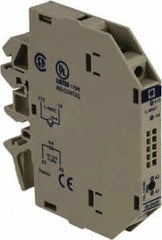 Schneider Electric - 17 Milliamp, NC Configuration, Interface Relay Module - DIN Rail Mount, 23 to 131°F, 120 to 127 Volt - Strong Tooling