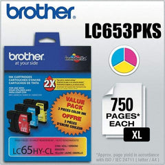 Brother - Cyan, Magenta & Yellow Ink Cartridge - Use with Brother MFC-5890CN, 5895CW, 6490CW, 6890CDW - Strong Tooling