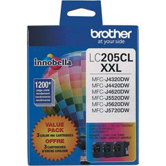 Brother - Cyan, Magenta & Yellow Ink Cartridge - Use with Brother MFC-J4320DW, J4420DW, J4620DW, J5520DW, J5620DW, J5720DW - Strong Tooling