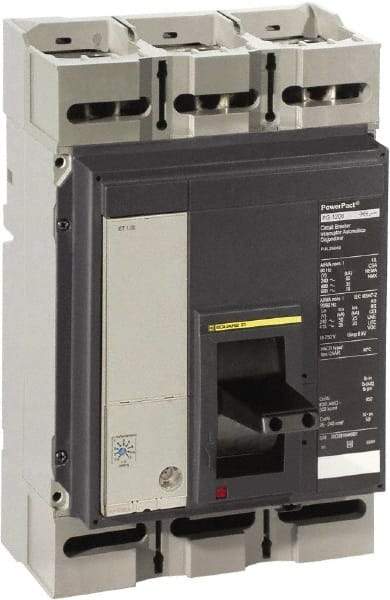 Square D - 800 Amp, 600 VAC, 3 Pole, Panel Mount Molded Case Circuit Breaker - Electronic Trip, Multiple Breaking Capacity Ratings, 3/0 AWG - Strong Tooling