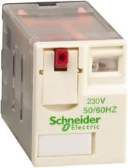 Schneider Electric - 3,000 VA Power Rating, Electromechanical Plug-in General Purpose Relay - 12 Amp at 250/277 VAC & 28 VDC, 6 Amp at 250 VAC & 28 VDC, 2CO, 230 VAC at 50/60 Hz - Strong Tooling