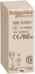 Schneider Electric - 4,000 VA Power Rating, Electromechanical Plug-in General Purpose Relay - 16 Amp at 250 VAC & 28 VDC, 1CO, 24 VAC - Strong Tooling