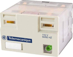 Schneider Electric - 3,750 VA Power Rating, Electromechanical Plug-in General Purpose Relay - 15 Amp at 250 VAC & 28 VDC, 4CO, 24 VDC - Strong Tooling