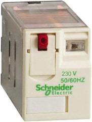 Schneider Electric - 3,750 VA Power Rating, Electromechanical Plug-in General Purpose Relay - 15 Amp at 250 VAC & 28 VDC, 2CO, 230 VAC - Strong Tooling