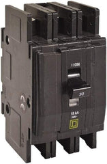 Square D - 10 Amp, 240 VAC, 3 Pole, DIN Rail Mounted, Flush Mount, Surface Mount Miniature Circuit Breaker - Thermal Magnetic Trip, 10 kA at 120/240 VAC Breaking Capacity, 14-2 (Aluminum), 14-2 (Copper) AWG, 74mm Deep x 103mm High x 19mm Wide - Strong Tooling