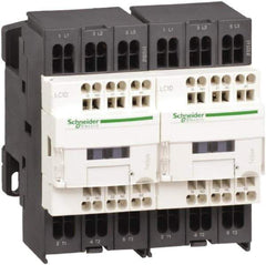 Schneider Electric - 3 Pole, 120 Coil VAC at 50/60 Hz, 9 Amp at 440 VAC, Reversible IEC Contactor - 1 Phase hp: 0.5 at 115 VAC, 1 at 230/240 VAC, 3 Phase hp: 2 at 200/208 VAC, 2 at 230/240 VAC, 5 at 460/480 VAC, 7.5 at 575/600 VAC - Strong Tooling