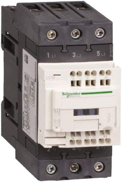 Schneider Electric - 3 Pole, 24 Coil VDC, 40 Amp at 440 VAC, Nonreversible IEC Contactor - CCC, CSA, CSA C22.2 No. 14, EN/IEC 60947-4-1, EN/IEC 60947-5-1, GOST, RoHS Compliant, UL 508, UL Listed - Strong Tooling