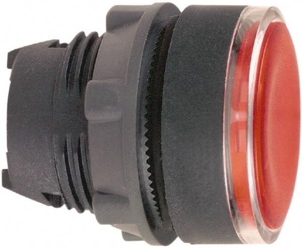 Schneider Electric - 22mm Mount Hole, Flush, Pushbutton Switch Only - Round, Red Pushbutton, Illuminated, Maintained (MA) - Strong Tooling