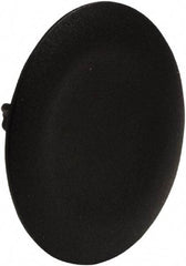 Schneider Electric - Flush Pushbutton Switch Cap - Black, Round Button, Nonilluminated - Strong Tooling