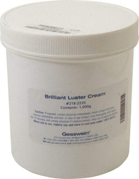 Made in USA - 1,000 g Polishing Compound - Use on Aluminum, Brass, Bronze, Chrome & Steel - Strong Tooling