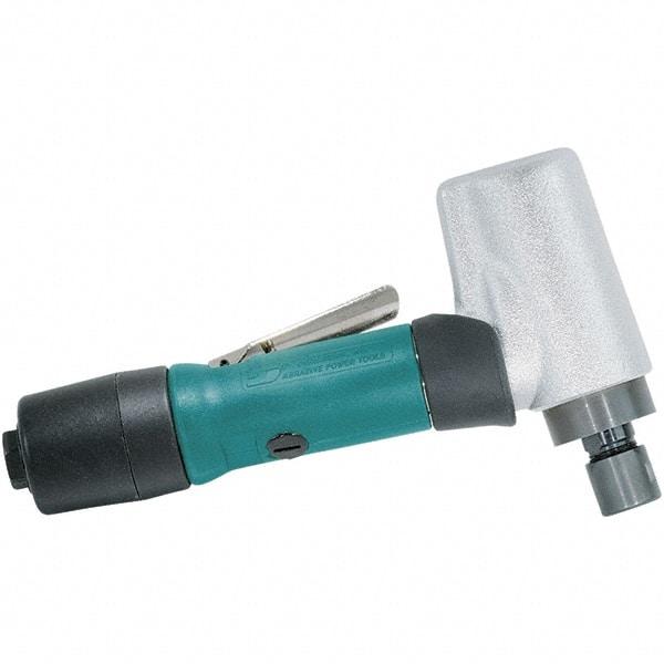 Dynabrade - 1/4" Collet, Angle Handle, Air Angle Die Grinder - 18,000 RPM, Rear Exhaust, 22.98 CFM, 0.5 hp, 90 psi, 1/4 NPT Inlet - Strong Tooling