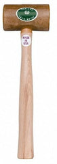 Garland - 1 Lb Head Weighted Rawhide Hammer - 12" Long Wood Handle - Strong Tooling