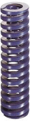 Dayton Lamina - 2-1/2" Hole Diam, 1-1/2" Rod Diam, 10" Free Length, Blue Die Spring - 43.9 Lb Max Deflection, 3.75" Max Deflection, Medium Duty, Chromium Vanadium Steel - Strong Tooling