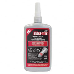 Vibra-Tite - 250 mL Bottle, Red, High Temp/High Strength Threadlocker - Strong Tooling