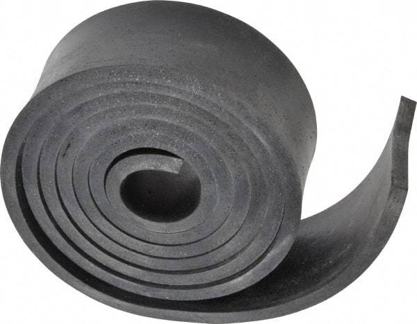 Made in USA - 1/4" Thick x 2" Wide x 60" Long, Buna-N Rubber Strip - Stock Length, 60 Shore A Durometer, 800 to 1,000 psi Tensile Strength, -20 to 170°F, Black - Strong Tooling