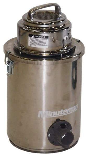 Minuteman - 6 Gal, Stainless Steel Tank, Dry, Mercury Vacuum Cleaner - 1.25 hp, 7.9 Amps - Strong Tooling