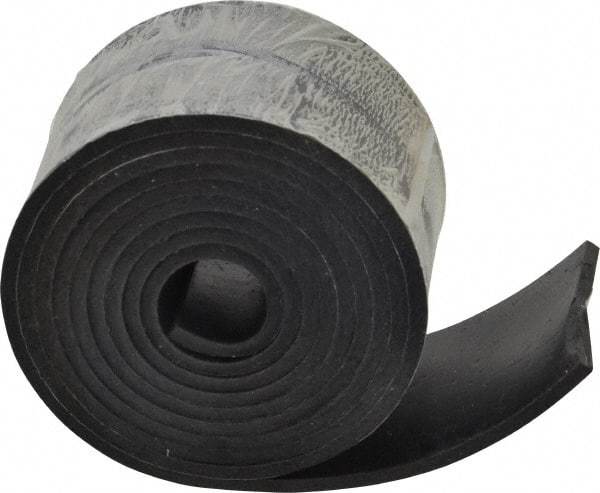 Made in USA - 1/8" Thick x 2" Wide x 60" Long, Neoprene Rubber Strip - Stock Length, 60 Shore A Durometer, 1,000 to 1,200 psi Tensile Strength, -40 to 212°F, Black - Strong Tooling