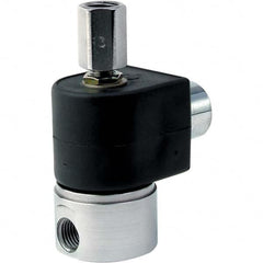 Parker - 120/60 - 110/50 VAC 1/4" NPT Port Stainless Steel Three-Way Direct Acting Solenoid Valve - Strong Tooling