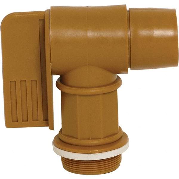 Wesco Industrial Products - 2" NPT Plastic Rigid Drum Faucet - FM Approved, No Arrester, Manual Closing, 6" Long Extension - Strong Tooling