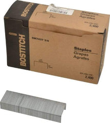 Stanley Bostitch - 1-3/8" Wide Steel Crown Staples - 3/4" Leg Length - Strong Tooling