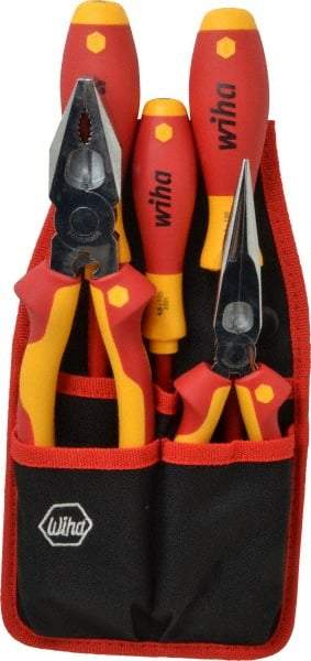 Wiha - 5 Piece Insulated Hand Tool Set - Comes in Belt Pack - Strong Tooling