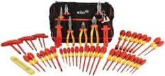 Wiha - 50 Piece Insulated Hand Tool Set - Comes in Canvas Pouch - Strong Tooling