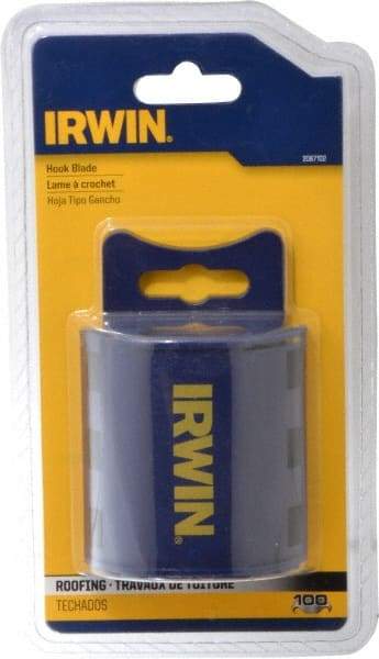 Irwin - 100 Piece Steel Hook Blade - 2" OAL, 0.024" Blade Thickness - Strong Tooling