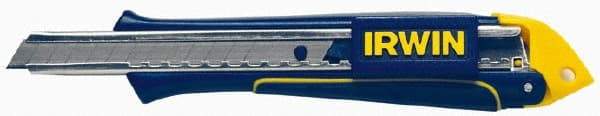 Irwin - Snap Utility Knife - 9mm Blade, Blue & Yellow Standard Grip Handle, 3 Blades Included - Strong Tooling