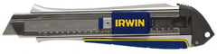 Irwin - Snap Utility Knife - 9mm Blade, Blue & Yellow Handle, 3 Blades Included - Strong Tooling