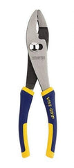 Irwin - 8" OAL, 1-5/16" Jaw Length, 1-11/32" Jaw Width, Slip Joint Pliers - Serrated Jaw, Regular Nose Head, Standard Tool, Wire Cutting Shear - Strong Tooling