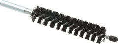 Schaefer Brush - 4" Brush Length, 13/16" Diam, Nylon Single Stem, Single Spiral Condenser Tube Brush - 6-1/4" Long, Nylon, 12-24 Female Connection - Strong Tooling