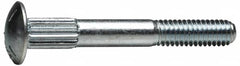 Value Collection - 3/8-16 UNC 1-1/4" Length Under Head, Ribbed Neck, Carriage Bolt - Grade 5 Steel, Zinc Trivalent Chromate Finish - Strong Tooling