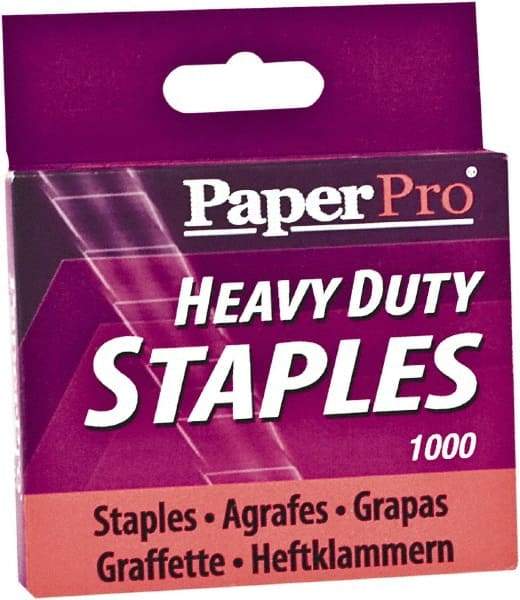 PaperPro - 1/2" Leg Length, Steel Staples-Cartridge - 100 Sheet Capacity, For Use with PaperPro 1300 - Strong Tooling