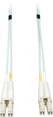 Tripp-Lite - 10' Long, LC/LC Head, Multimode Fiber Optic Cable - Aqua, Use with LAN - Strong Tooling