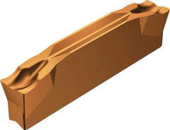 Sandvik Coromant - R123x2E CM 1125 Grade, 0.0787" Cutting Width, Carbide Cutoff Insert - 5° Right Hand Lead Angle, 0.0079" Cnr Rad, TiAlN Coated - Strong Tooling