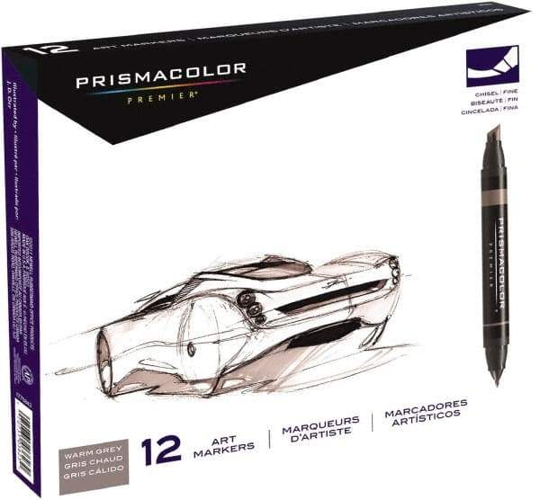 Prismacolor - Assorted Colors, Art Marker - Chisel Tip, Alcohol Based Ink - Strong Tooling