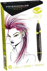 Prismacolor - Canary Yellow Art Marker - Brush Tip, Alcohol Based Ink - Strong Tooling