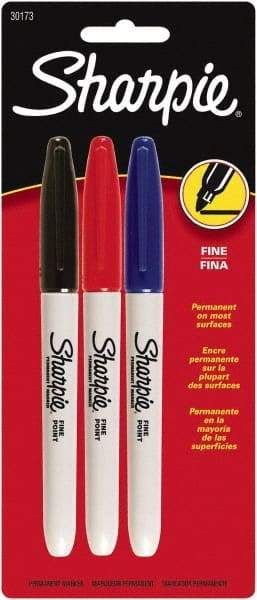 Sharpie - Black, Blue, Red Permanent Marker - Fine Tip, AP Nontoxic Ink - Strong Tooling