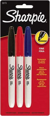 Sharpie - Black, Blue, Red Permanent Marker - Fine Tip, AP Nontoxic Ink - Strong Tooling